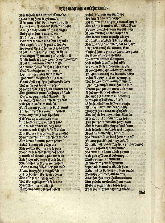 William Thynne 1532 printed edition