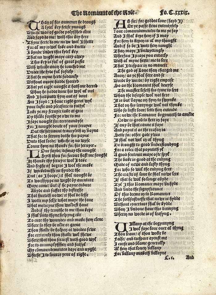 William Thynne 1532 printed edition