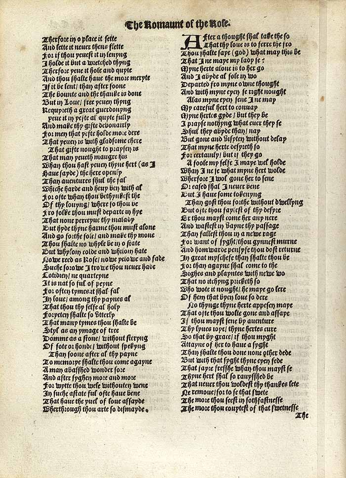 William Thynne 1532 printed edition