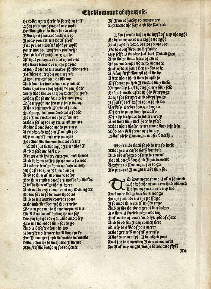 William Thynne 1532 printed edition