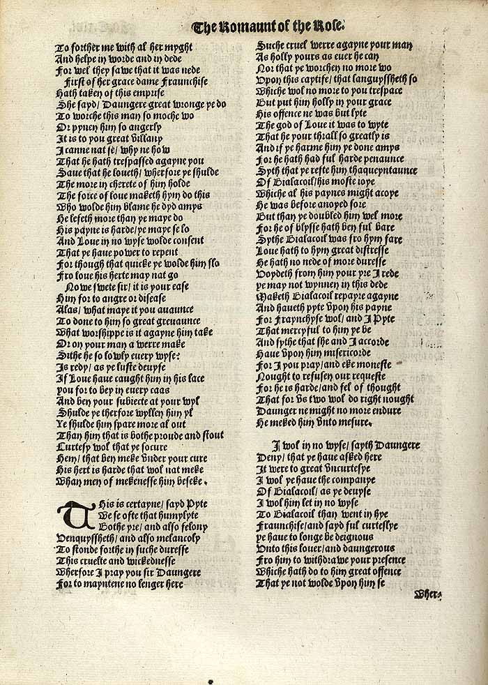 William Thynne 1532 printed edition