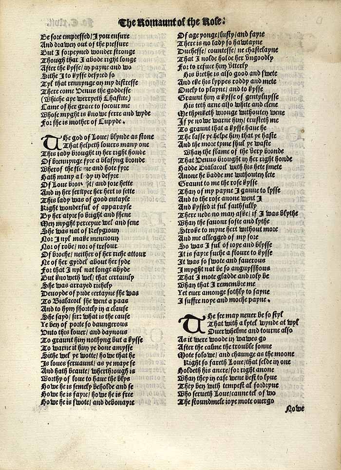 William Thynne 1532 printed edition