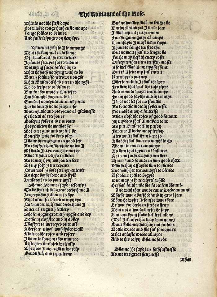 William Thynne 1532 printed edition