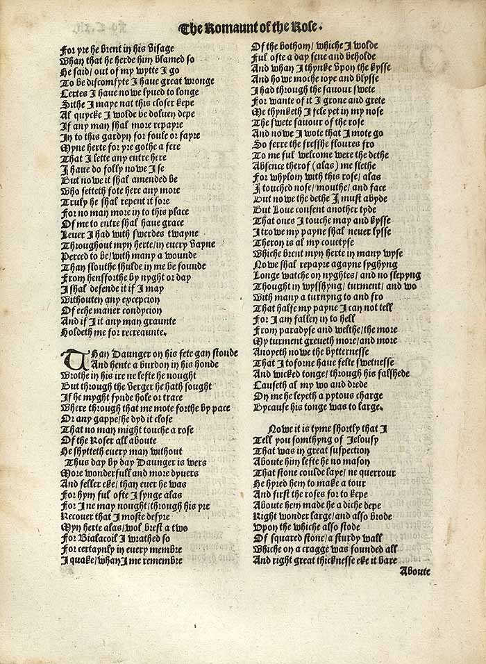 William Thynne 1532 printed edition