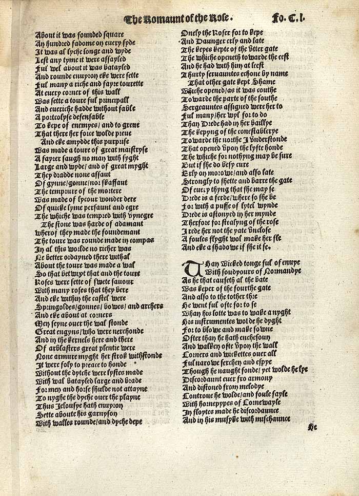 William Thynne 1532 printed edition