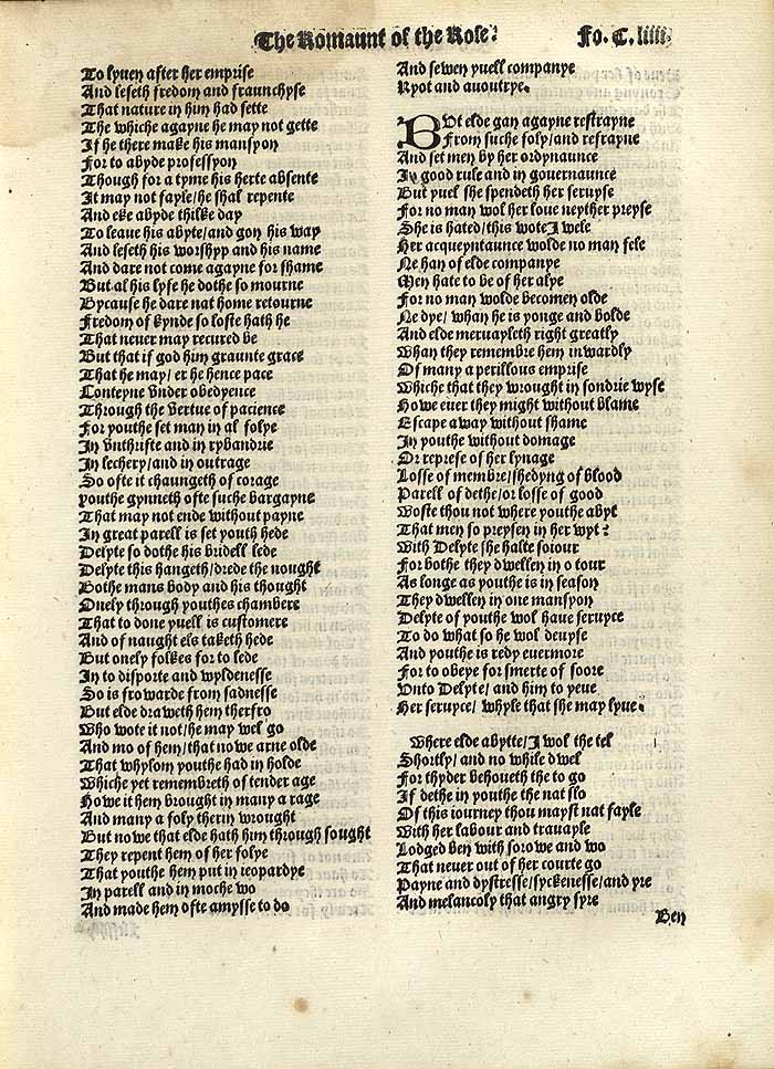 William Thynne 1532 printed edition