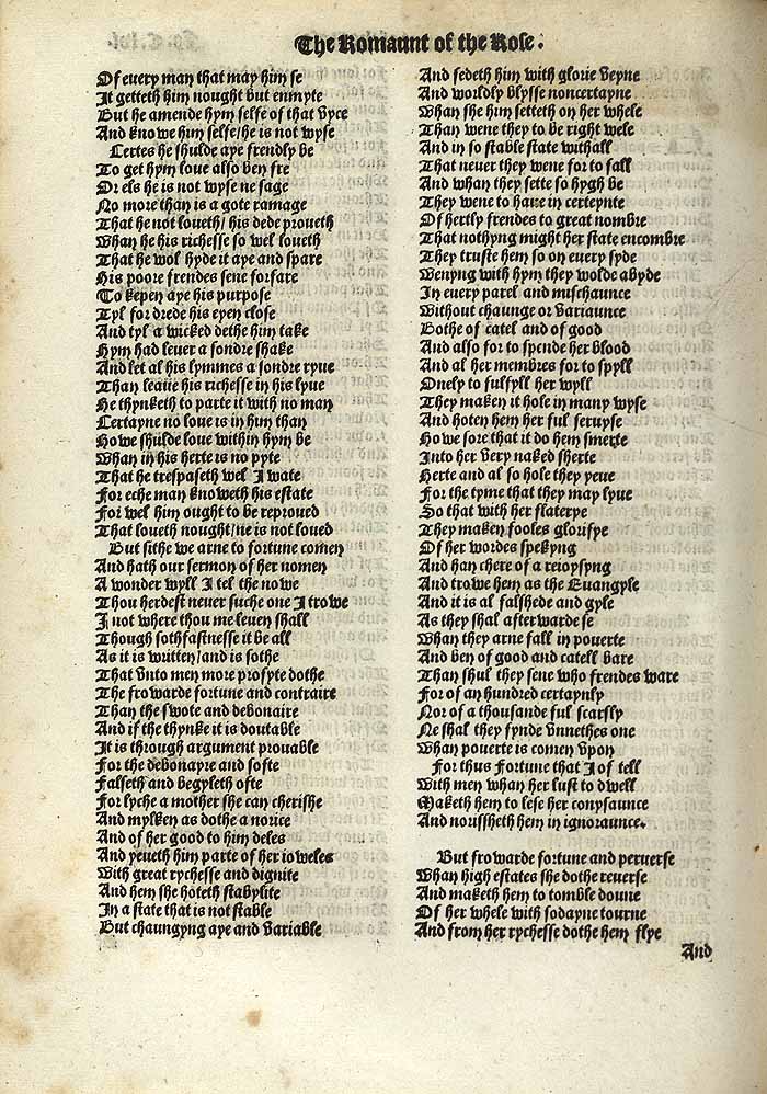 William Thynne 1532 printed edition