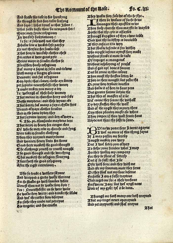 William Thynne 1532 printed edition