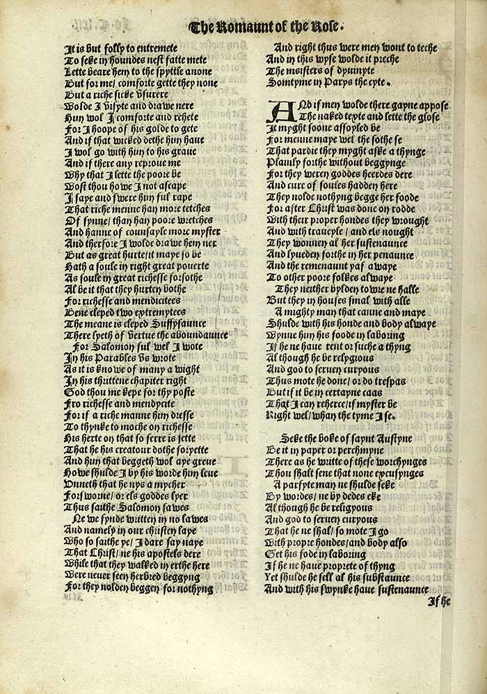 William Thynne 1532 printed edition