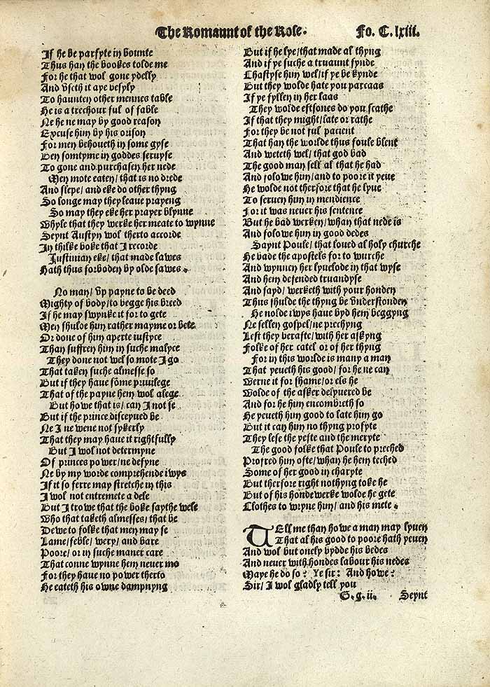 William Thynne 1532 printed edition