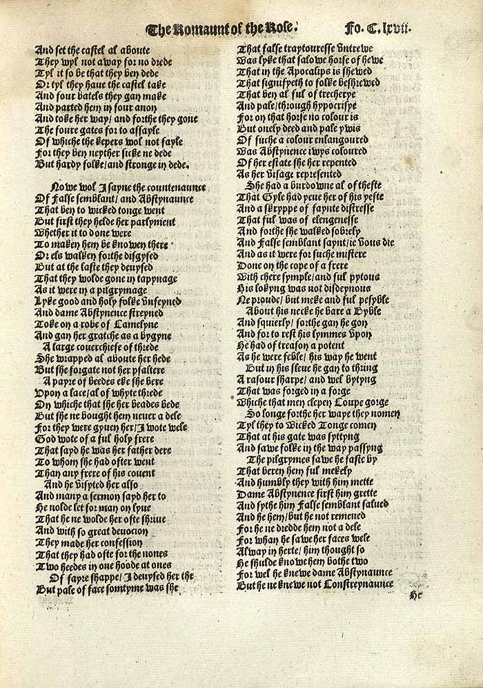 William Thynne 1532 printed edition