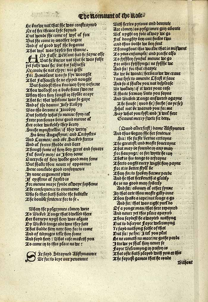 William Thynne 1532 printed edition