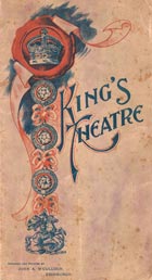 Programme cover, King's Theatre, Edinburgh, 1906 (STA Mn 40/49)