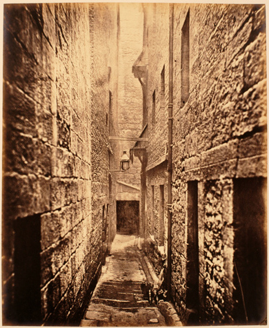 Image of plate 27 of Closes and Streets: showing an exceedingly narrow wynd