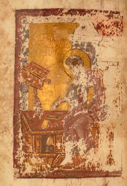 Portrait of Saint Matthew writing his Gospel