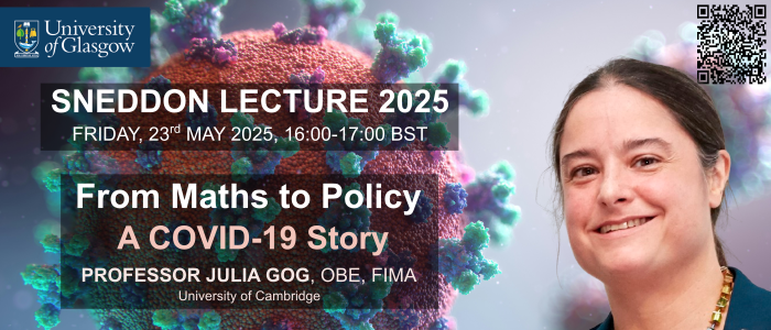 Image for Sneddon Lecture 2025 - From maths to policy: a COVID-19 story