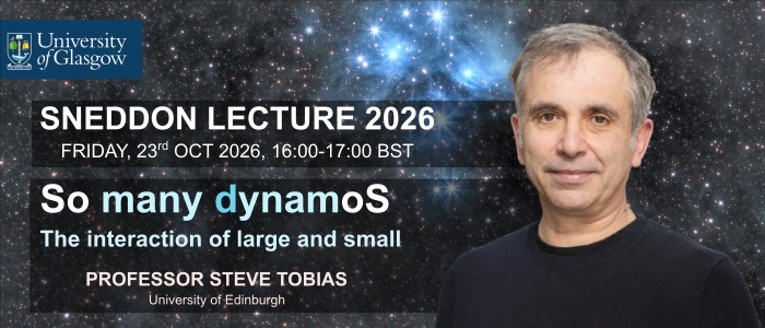Image for Sneddon Lecture - So many dynamoS: The interaction of large and small