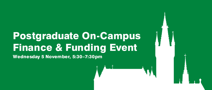 Image for Postgraduate Study On-Campus Finance & Funding Event