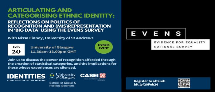 Image for Articulating and Categorising Ethnic Identity: Reflections on Politics of Recognition and (Mis)representation in ‘Big Data’ Using the EVENS Survey