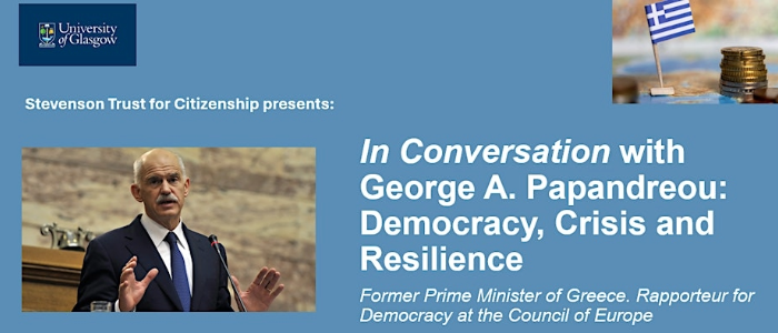 Image for In Conversation with George A. Papandreou: Democracy, Crisis and Resilience